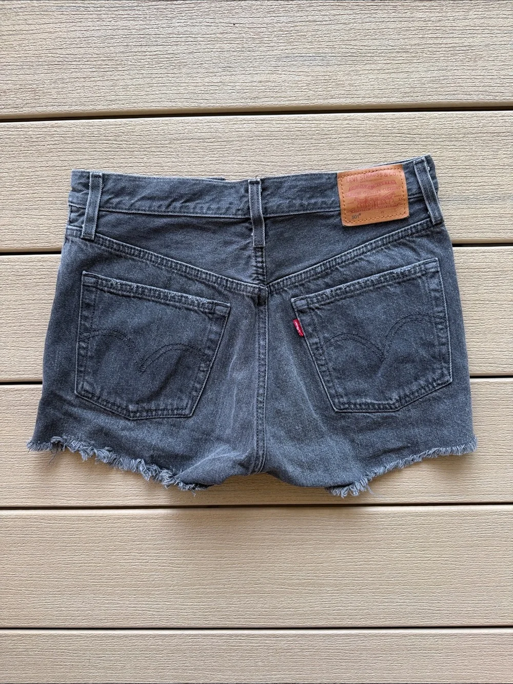 Levi's Black 501 Denim Shorts